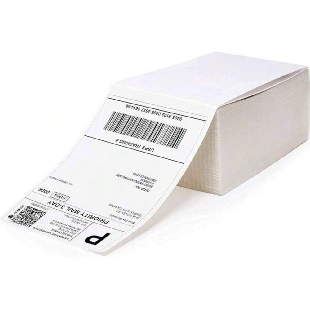 Direct Thermal Shipping Labels for Zebra & Rollo Printers, Fanfold 500 PCS 4x6” - Picture 12 of 16